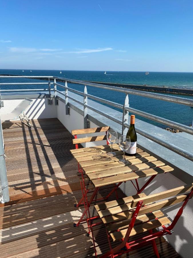 Penthouse Hygge Meerblick Am Strand Olpenitz Bagian luar foto