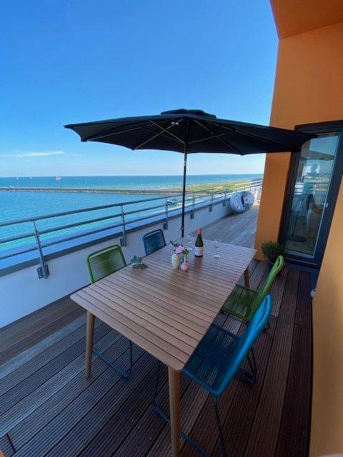 Penthouse Hygge Meerblick Am Strand Olpenitz Bagian luar foto